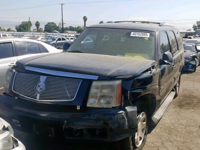 1GYEC63T22R104617 - 2002 CADILLAC ESCALADE L BLACK photo 2