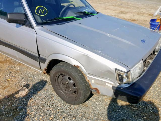 JF1AN4226NC412866 - 1992 SUBARU LOYALE SILVER photo 9