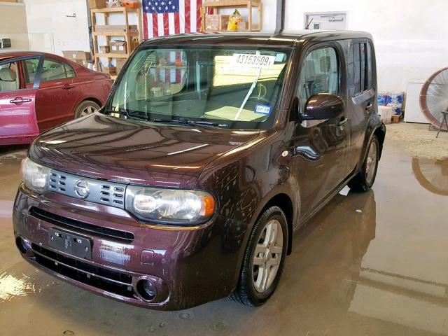 JN8AZ2KR6AT163175 - 2010 NISSAN CUBE BASE MAROON photo 2