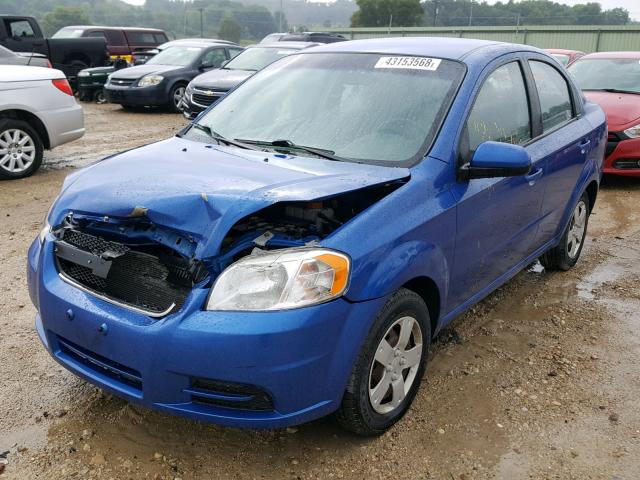 KL1TD5DEXBB150720 - 2011 CHEVROLET AVEO LS BLUE photo 2