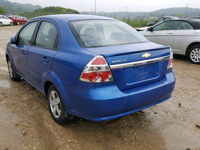 KL1TD5DEXBB150720 - 2011 CHEVROLET AVEO LS BLUE photo 3