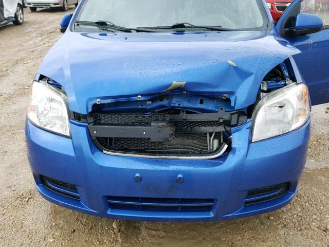 KL1TD5DEXBB150720 - 2011 CHEVROLET AVEO LS BLUE photo 7