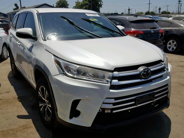 5TDZZRFH4KS307993 - 2019 TOYOTA HIGHLANDER WHITE photo 1