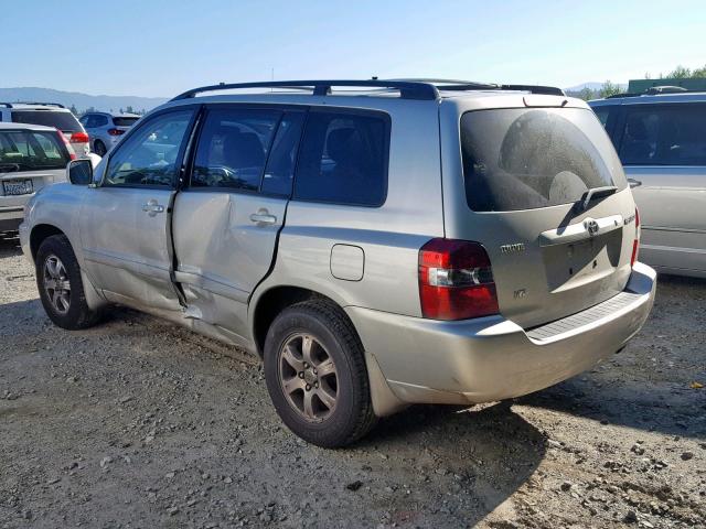 JTEGP21A150078772 - 2005 TOYOTA HIGHLANDER WHITE photo 3