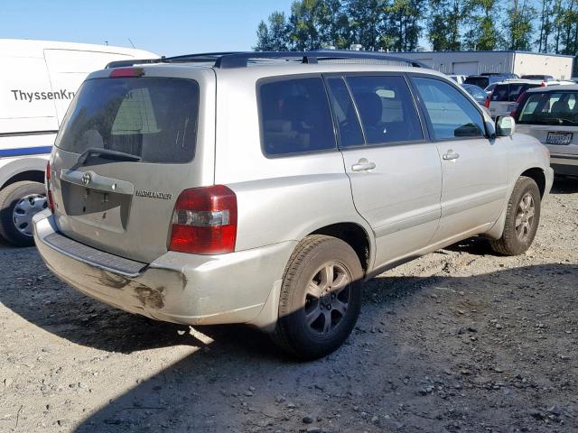 JTEGP21A150078772 - 2005 TOYOTA HIGHLANDER WHITE photo 4