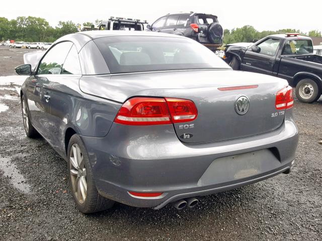 WVWBW7AH0CV001158 - 2012 VOLKSWAGEN EOS KOMFOR GRAY photo 3