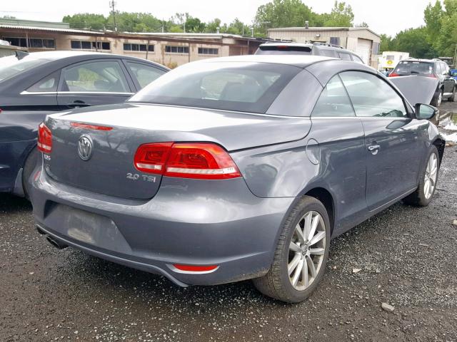 WVWBW7AH0CV001158 - 2012 VOLKSWAGEN EOS KOMFOR GRAY photo 4