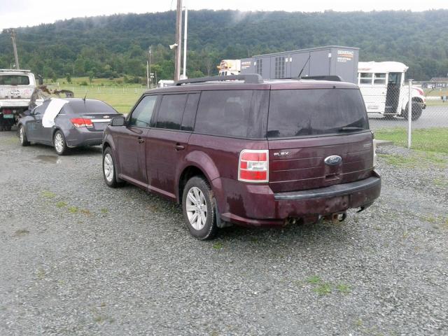 2FMGK5BC6BBD29604 - 2011 FORD FLEX SE MAROON photo 3