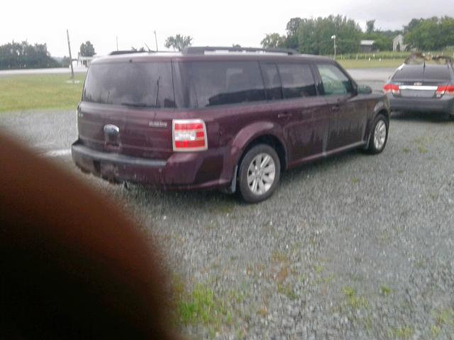 2FMGK5BC6BBD29604 - 2011 FORD FLEX SE MAROON photo 4