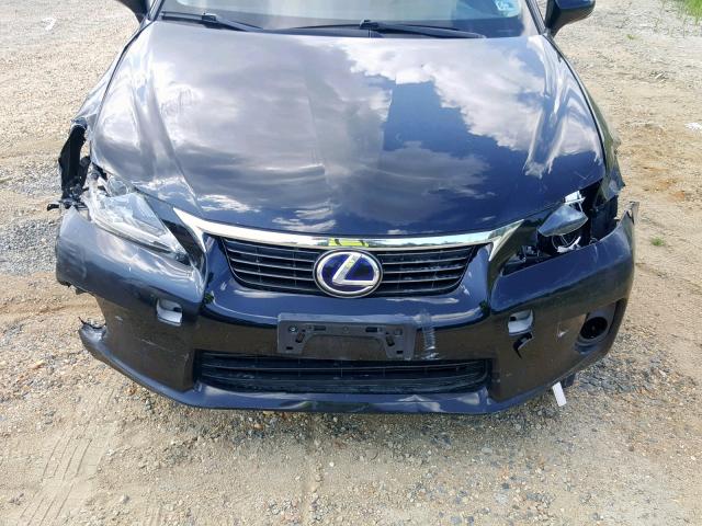 JTHKD5BH6C2068520 - 2012 LEXUS CT 200 BLACK photo 9