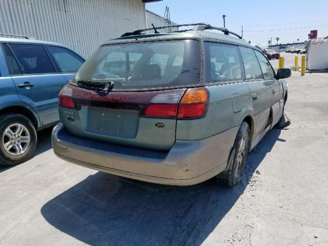 4S3BH806247608345 - 2004 SUBARU LEGACY OUT GREEN photo 4