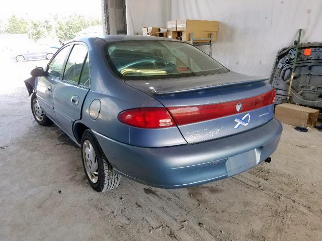 1MEFM10P8XW601552 - 1999 MERCURY TRACER GS BLUE photo 3