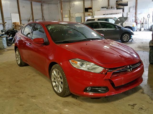 1C3CDFCHXDD287453 - 2013 DODGE DART LIMIT RED photo 1