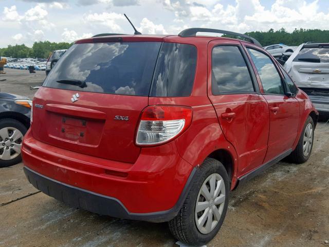 JS2YA5A39A6300369 - 2010 SUZUKI SX4 RED photo 4