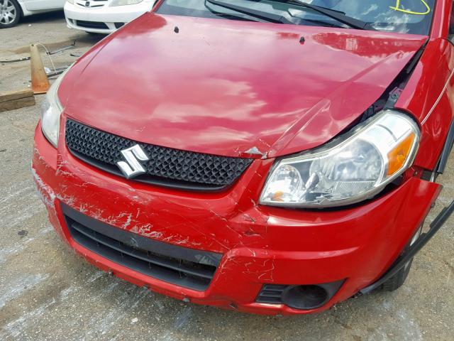 JS2YA5A39A6300369 - 2010 SUZUKI SX4 RED photo 9