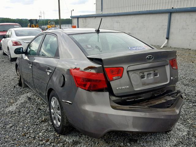 KNAFU4A22C5625235 - 2012 KIA FORTE EX GRAY photo 3