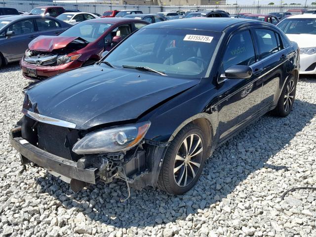 1C3CCBBG9DN738807 - 2013 CHRYSLER 200 TOURIN BLACK photo 2