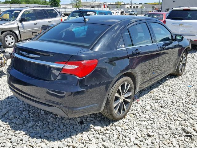 1C3CCBBG9DN738807 - 2013 CHRYSLER 200 TOURIN BLACK photo 4