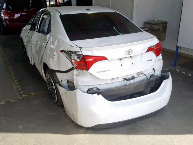 2T1BURHE6JC107420 - 2018 TOYOTA COROLLA L WHITE photo 3