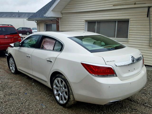 1G4GE5EV4AF200052 - 2010 BUICK LACROSSE C WHITE photo 3