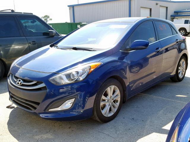 KMHD35LE4DU022641 - 2013 HYUNDAI ELANTRA GT BLUE photo 2