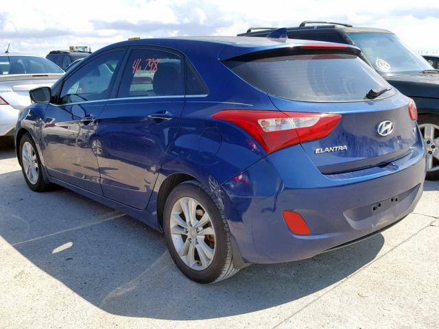 KMHD35LE4DU022641 - 2013 HYUNDAI ELANTRA GT BLUE photo 3