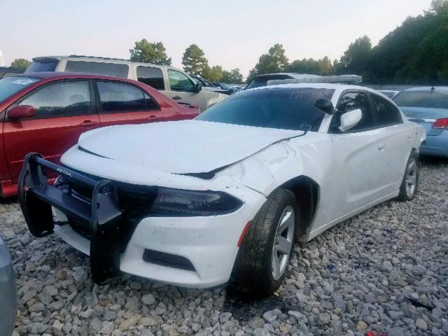2C3CDXAT6HH525854 - 2017 DODGE CHARGER PO WHITE photo 2
