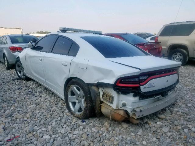 2C3CDXAT6HH525854 - 2017 DODGE CHARGER PO WHITE photo 3