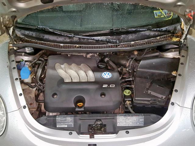 3VWBB61C2WM034443 - 1998 VOLKSWAGEN NEW BEETLE ვერცხლისფერი ფოტო 7