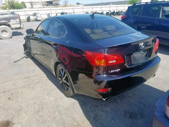 JTHBK262972036418 - 2007 LEXUS IS 250 BLACK photo 3