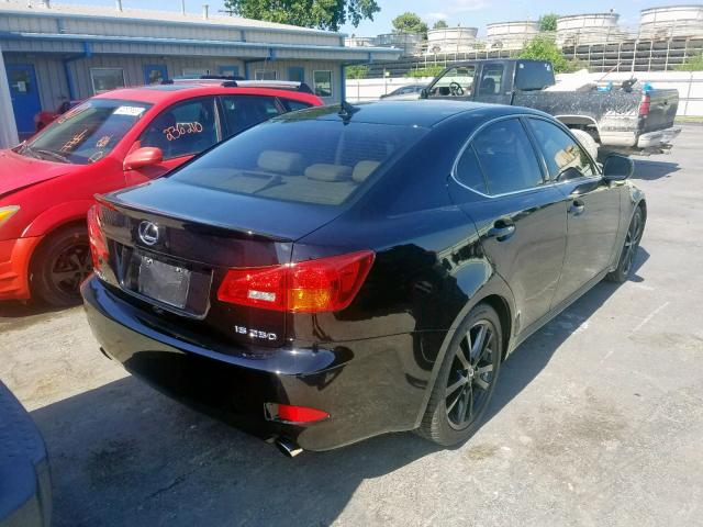 JTHBK262972036418 - 2007 LEXUS IS 250 BLACK photo 4