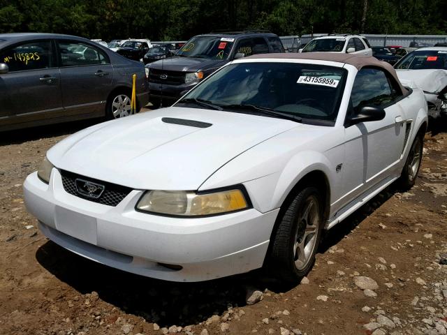 1FAFP45X2YF290999 - 2000 FORD MUSTANG GT WHITE photo 2