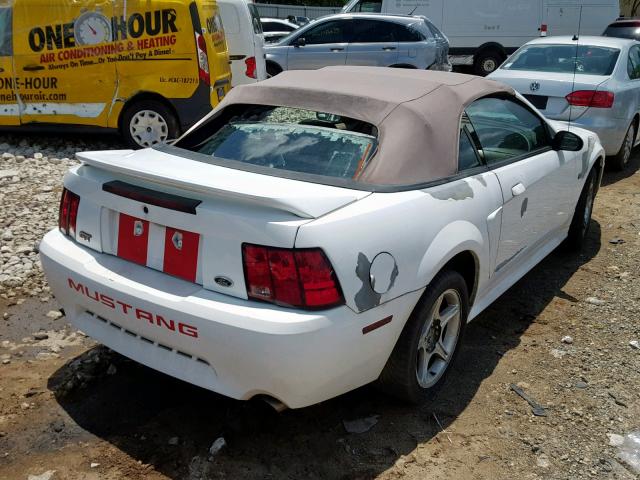 1FAFP45X2YF290999 - 2000 FORD MUSTANG GT WHITE photo 4