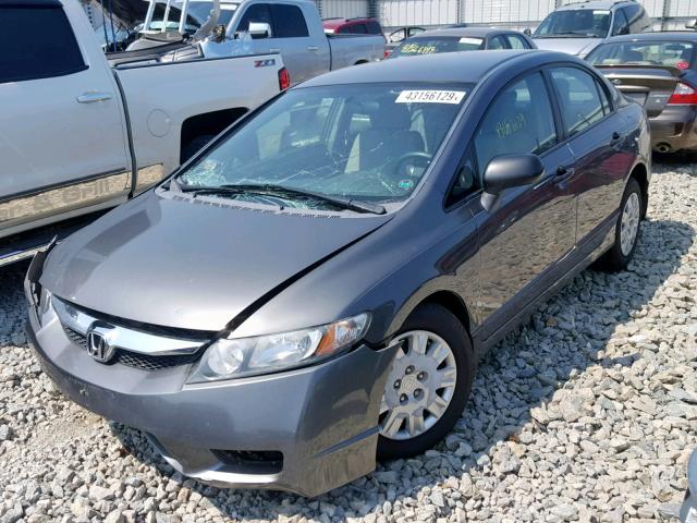 2HGFA16369H337104 - 2009 HONDA CIVIC VP GRAY photo 2