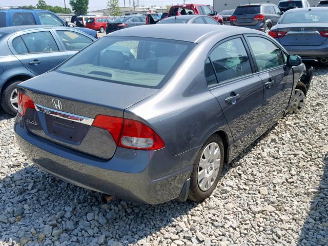 2HGFA16369H337104 - 2009 HONDA CIVIC VP GRAY photo 4