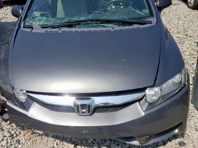 2HGFA16369H337104 - 2009 HONDA CIVIC VP GRAY photo 7