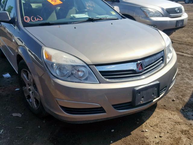 1G8ZS57B18F277927 - 2008 SATURN AURA XE GOLD photo 9