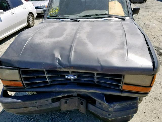 1FTCR14T6KPA12032 - 1989 FORD RANGER SUP GRAY photo 7