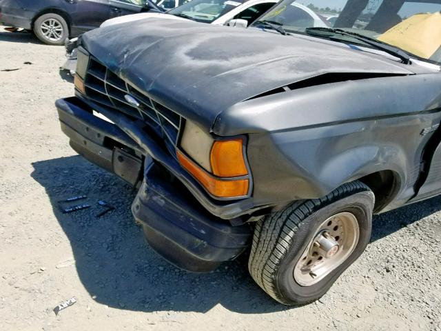 1FTCR14T6KPA12032 - 1989 FORD RANGER SUP GRAY photo 9