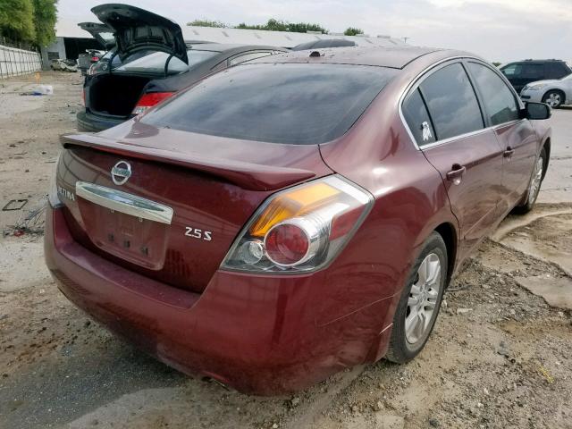 1N4AL2AP4BN400724 - 2011 NISSAN ALTIMA BAS MAROON photo 4