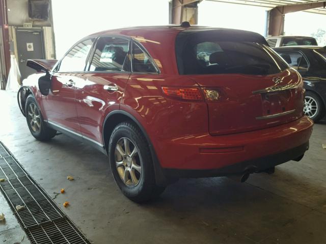 JNRBS08W83X003364 - 2003 INFINITI FX45 RED photo 3