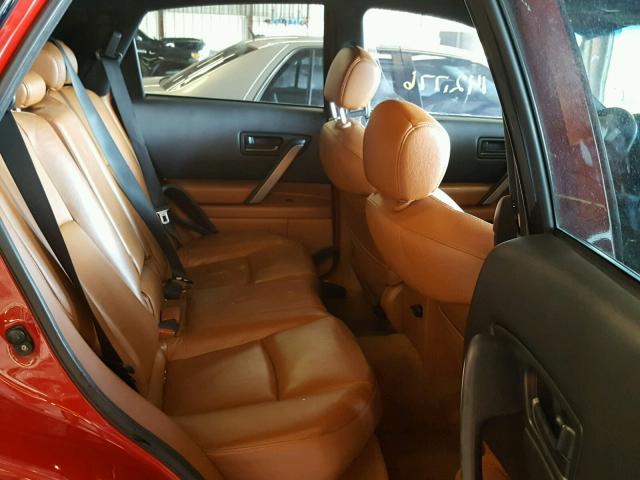 JNRBS08W83X003364 - 2003 INFINITI FX45 RED photo 6