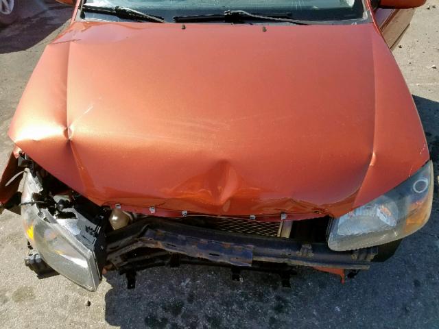 KNAFE221395022701 - 2009 KIA SPECTRA EX ORANGE photo 7