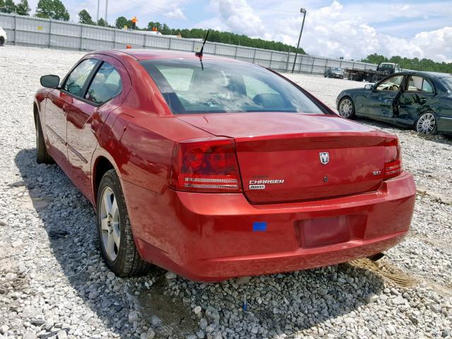 2B3LK33G08H328643 - 2008 DODGE CHARGER SX RED photo 3