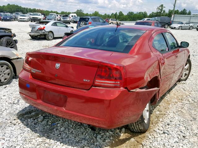 2B3LK33G08H328643 - 2008 DODGE CHARGER SX RED photo 4