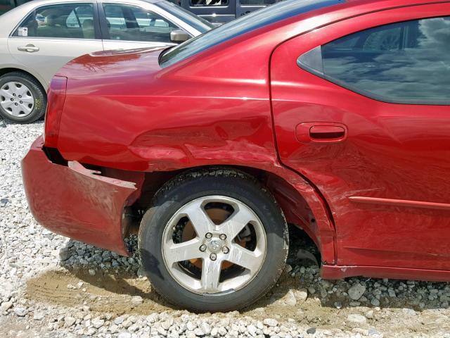 2B3LK33G08H328643 - 2008 DODGE CHARGER SX RED photo 9