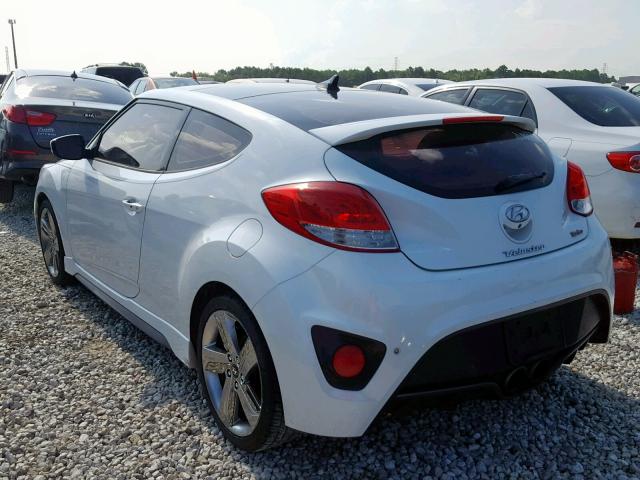 KMHTC6AE4DU181468 - 2013 HYUNDAI VELOSTER T WHITE photo 3