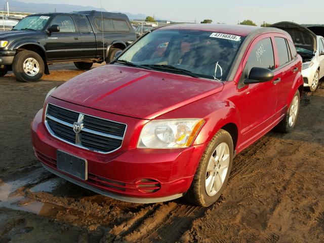 1B3HB48B17D520853 - 2007 DODGE CALIBER SX RED photo 2