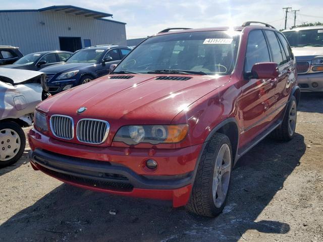 5UXFB93503LN79864 - 2003 BMW X5 4.6IS RED photo 2