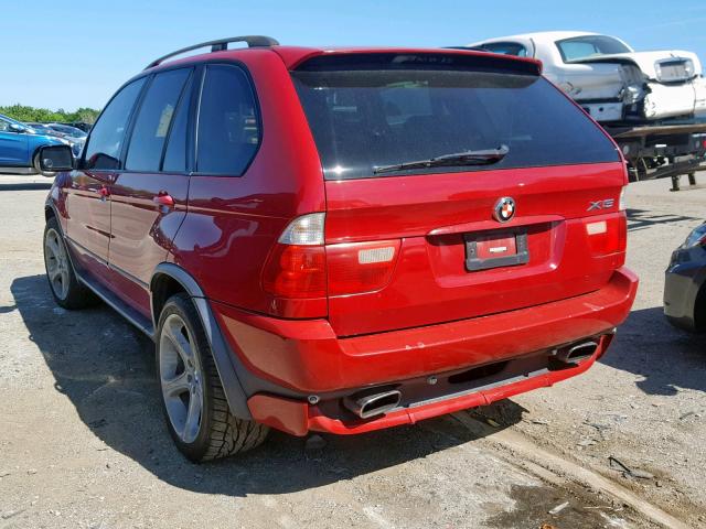 5UXFB93503LN79864 - 2003 BMW X5 4.6IS RED photo 3